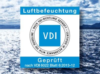 VDI-Zertifizierung für dezentrale Luftbefeuchtung