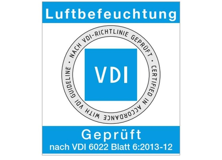 VDI Prüfzeichen Luftbefeuchtung
